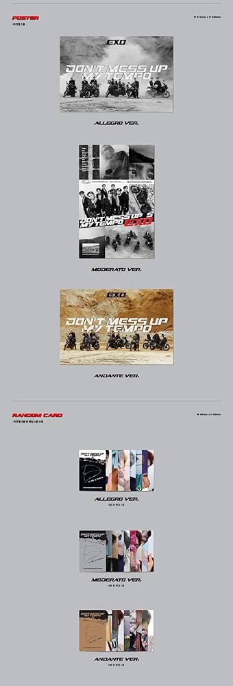 EXO [DON'T MESS UP MY TEMPO] 5th Album MODERATO CD+Photo